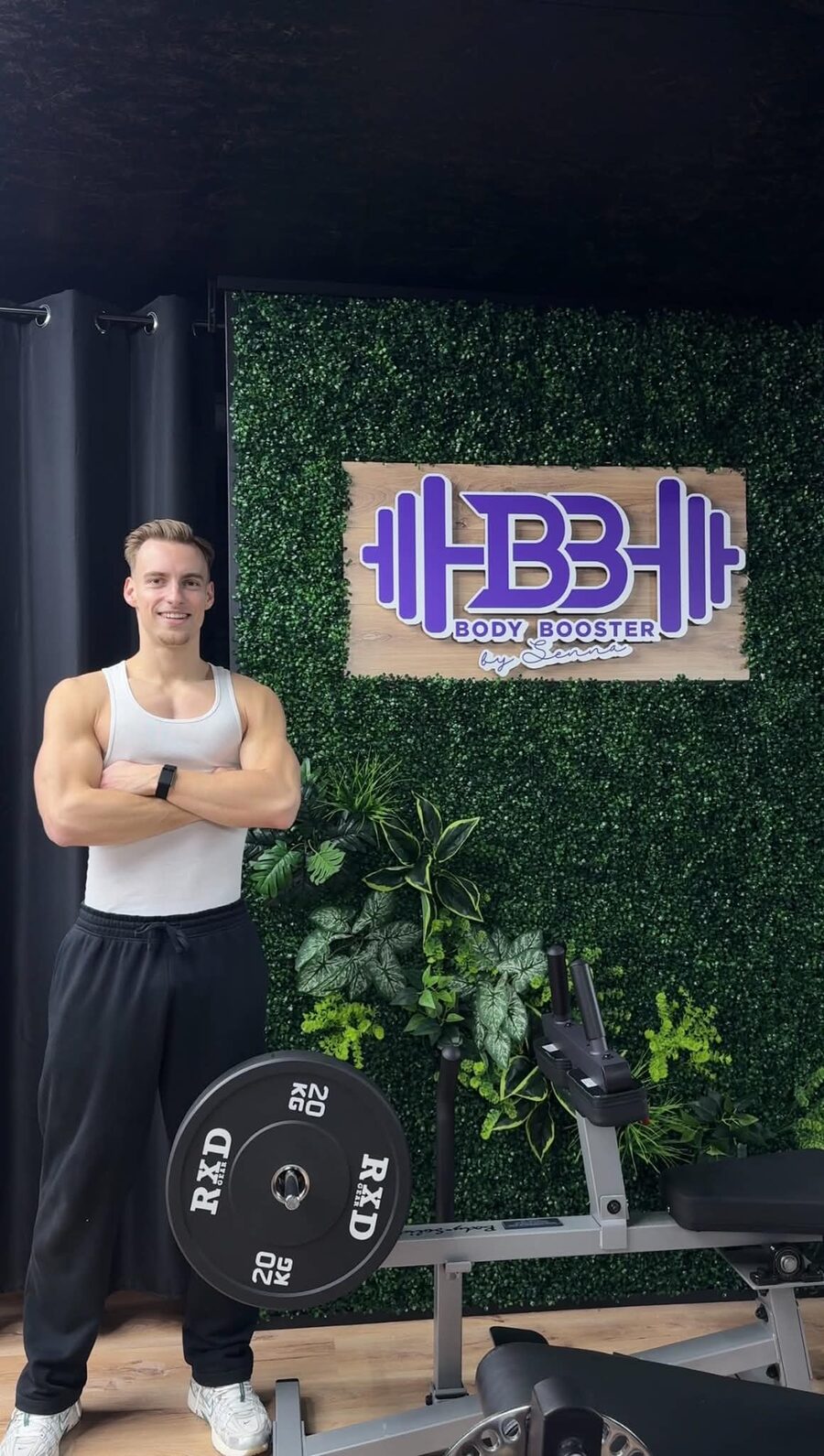 Senna Bombeeck in de BodyBooster PT-studio